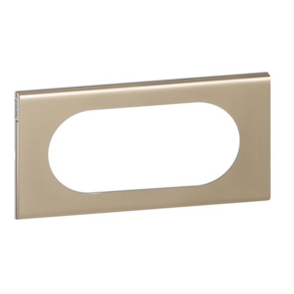 Plaque Céliane Matières 4 à 5 modules - finition Nickel Velours Tunisie-Boutique