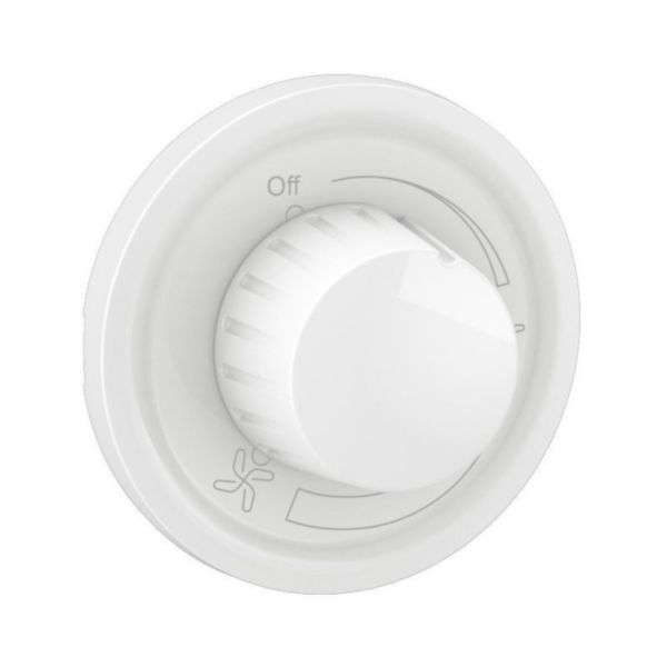 Enjoliveur Céliane pour interrupteur de variateur pour ventilateur - Blanc Tunisie-Boutique