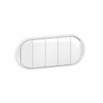 Enjoliveur pour interrupteur ou va-et-vient commandes compactes Céliane - Blanc Tunisie-Boutique