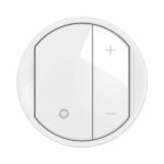 Enjoliveur pour variateur type poussoir pour ballasts 1-10V avec Neutre Céliane - Blanc Tunisie-Boutique