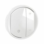 Enjoliveur pour variateur type poussoir pour ballasts 1-10V avec Neutre Céliane - Blanc