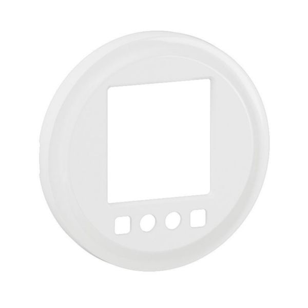 Enjoliveur pour interrupteur horaire programmable 2 ordres Céliane - Blanc Tunisie-Boutique