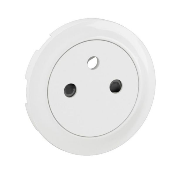Enjoliveur pour prise de courant fort 2P+T Surface Confort Céliane - Blanc Tunisie-Boutique