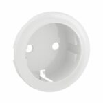 Enjoliveur pour prise de courant fort 2P+T schuko Céliane - Blanc