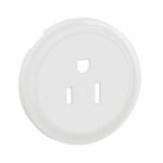 Enjoliveur pour prise de courant fort 2P+T Standard Américain Céliane - Blanc