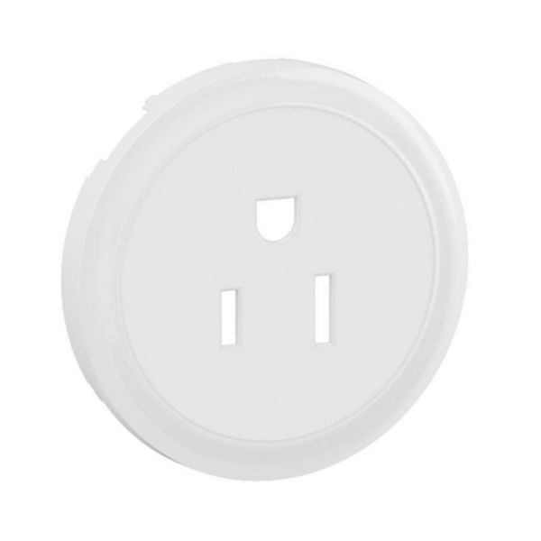 Enjoliveur pour prise de courant fort 2P+T Standard Américain Céliane - Blanc Tunisie-Boutique