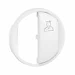 Enjoliveur pour poussoir d'appel sanitaire pour bâtiments de santé Céliane - Blanc