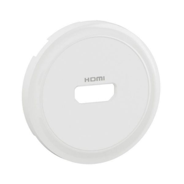 Enjoliveur pour prise audio vidéo HDMI 2.0 Type-A préconnectorisée Céliane - Blanc Tunisie-Boutique