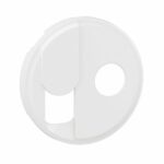 Enjoliveur pour prise TV + prise téléphone RJ45 catégorie6 FTP Céliane - Blanc