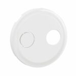 Enjoliveur pour prise réseau câblé AFORM - double F à visser Céliane - Blanc