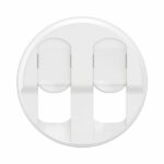 Enjoliveur pour prise double informatique RJ45 Céliane - Blanc Tunisie-Boutique
