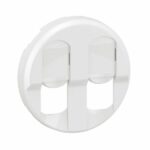 Enjoliveur pour prise double informatique RJ45 Céliane - Blanc