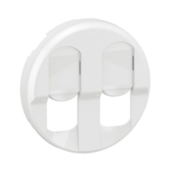 Enjoliveur pour prise double informatique RJ45 Céliane - Blanc Tunisie-Boutique