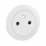 Enjoliveur pour prise de courant fort 2P+T Surface Confort Céliane - Blanc Antimicrobien