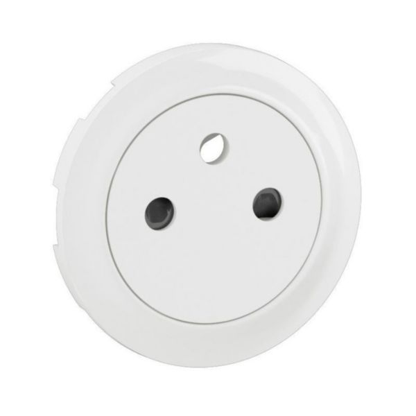 Enjoliveur pour prise de courant fort 2P+T Surface Confort Céliane - Blanc Antimicrobien Tunisie-Boutique