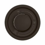 Enjoliveur Céliane pour interrupteur de variateur pour ventilateur - Noir Tunisie-Boutique