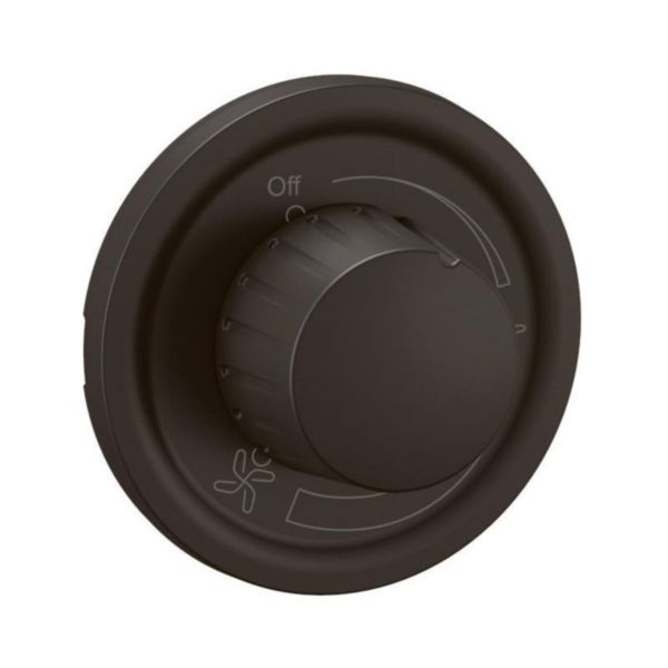 Enjoliveur Céliane pour interrupteur de variateur pour ventilateur - Noir Tunisie-Boutique