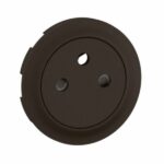 Enjoliveur pour prise de courant fort 2P+T Surface Confort Céliane - Noir