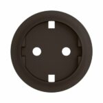 Enjoliveur pour prise de courant fort 2P+T schuko Céliane - Noir Tunisie-Boutique
