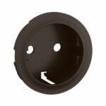 Enjoliveur pour prise de courant fort 2P+T schuko Céliane - Noir Tunisie-Boutique