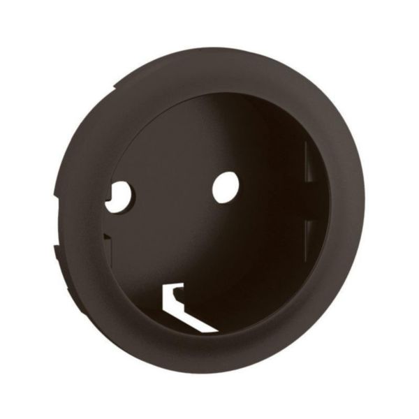 Enjoliveur pour prise de courant fort 2P+T schuko Céliane - Noir Tunisie-Boutique