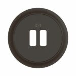 Enjoliveur pour prise simple ou double chargeur USB Céliane - Noir Tunisie-Boutique