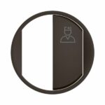 Enjoliveur pour poussoir d'appel sanitaire pour bâtiments de santé Céliane - Noir Tunisie-Boutique