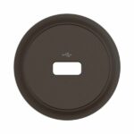 Enjoliveur pour prise USB DATA 2.0 Type-A simple Céliane - Noir Tunisie-Boutique