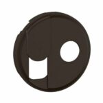 Enjoliveur pour prise TV + prise téléphone RJ45 catégorie6 FTP Céliane - Noir