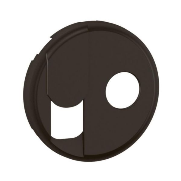 Enjoliveur pour prise TV + prise téléphone RJ45 catégorie6 FTP Céliane - Noir Tunisie-Boutique