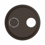 Enjoliveur pour prise réseau câblé AFORM - double F à visser Céliane - Noir Tunisie-Boutique