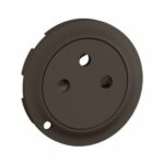 Enjoliveur pour prise de courant fort 2P+T Surface Confort à voyant Céliane - Noir