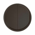 Enjoliveur pour double poussoir NO+NF lumineux Céliane - Noir Tunisie-Boutique