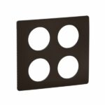 Plaque de finition Céliane Noir Mat - 2x2 postes