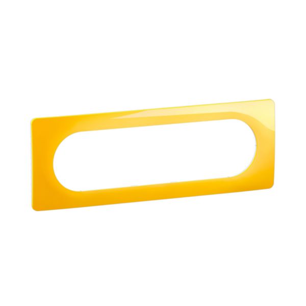 Plaque de finition Céliane Jaune Safran - 6/8 modules Tunisie-Boutique