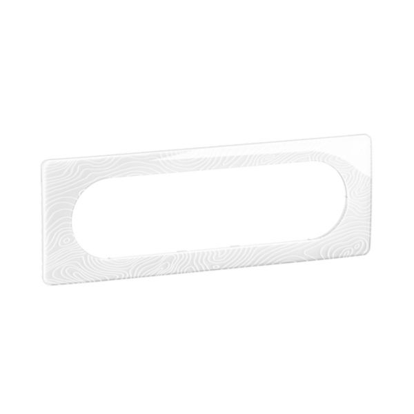 Plaque de finition Céliane Blanc Relief - 6/8 modules Tunisie-Boutique