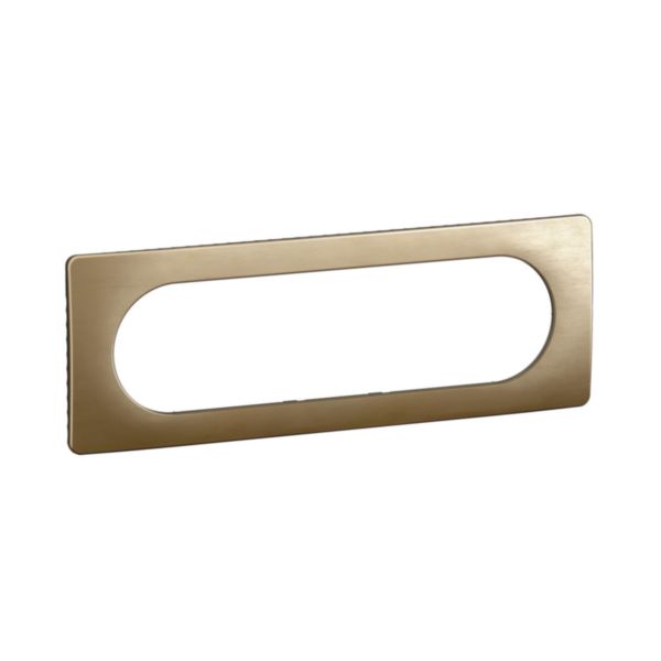 Plaque de finition Céliane Bronze Satiné - 6/8 modules Tunisie-Boutique