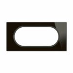 Plaque de finition Céliane format spécial pour 4 modules à 5 modules Collection Matière Brute finition Verre Onyx Noir Tunisie-Boutique