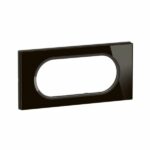 Plaque de finition Céliane format spécial pour 4 modules à 5 modules Collection Matière Brute finition Verre Onyx Noir Tunisie-Boutique