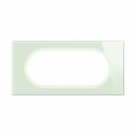 Plaque de finition Céliane format spécial pour 4 modules à 5 modules Collection Matière Brute finition Verre Opale Blanc Tunisie-Boutique