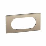 Plaque de finition Céliane format spécial pour 4 modules à 5 modules Collection Matière Brute finition Nickel Satiné Tunisie-Boutique