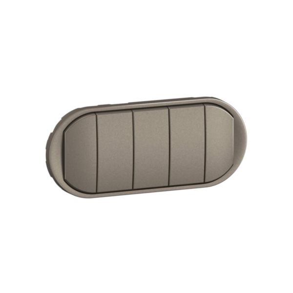 Enjoliveur pour interrupteur ou va-et-vient commandes compactes Céliane - Titanium Tunisie-Boutique