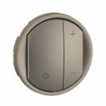Enjoliveur pour variateur type poussoir pour ballasts 1-10V avec Neutre Céliane - Titanium Tunisie-Boutique