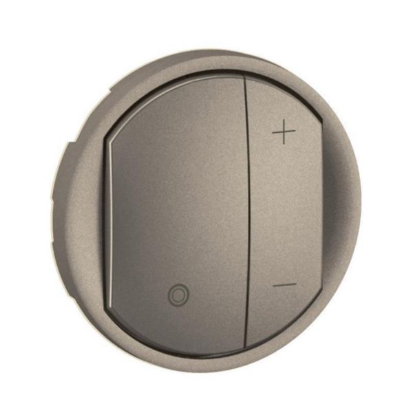Enjoliveur pour variateur type poussoir pour ballasts 1-10V avec Neutre Céliane - Titanium Tunisie-Boutique