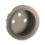 Enjoliveur pour prise de courant fort 2P+T à puit bornes à vis Céliane - Titanium Tunisie-Boutique