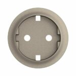 Enjoliveur pour prise de courant fort 2P+T schuko Céliane - Titanium Tunisie-Boutique