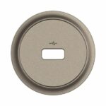 Enjoliveur pour prise USB DATA 2.0 Type-A simple Céliane - Titanium Tunisie-Boutique