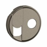 Enjoliveur pour prise TV + prise téléphone RJ45 catégorie6 FTP Céliane - Titanium
