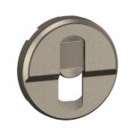 Enjoliveur pour prise simple RJ45 blindée catégorie6A STP Grade 3 TV Céliane - Titanium