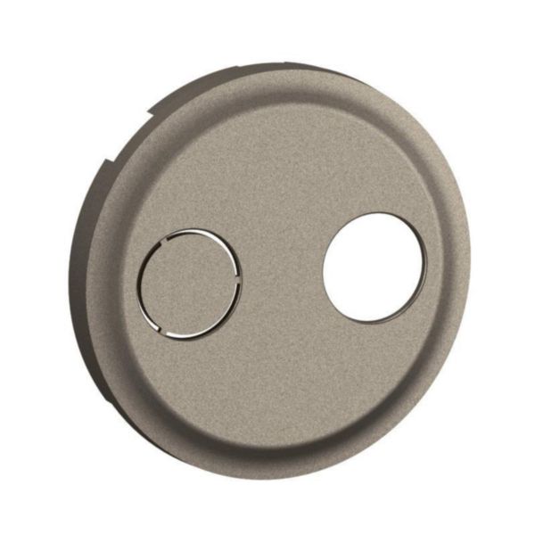 Enjoliveur pour prise réseau câblé AFORM - double F à visser Céliane - Titanium Tunisie-Boutique